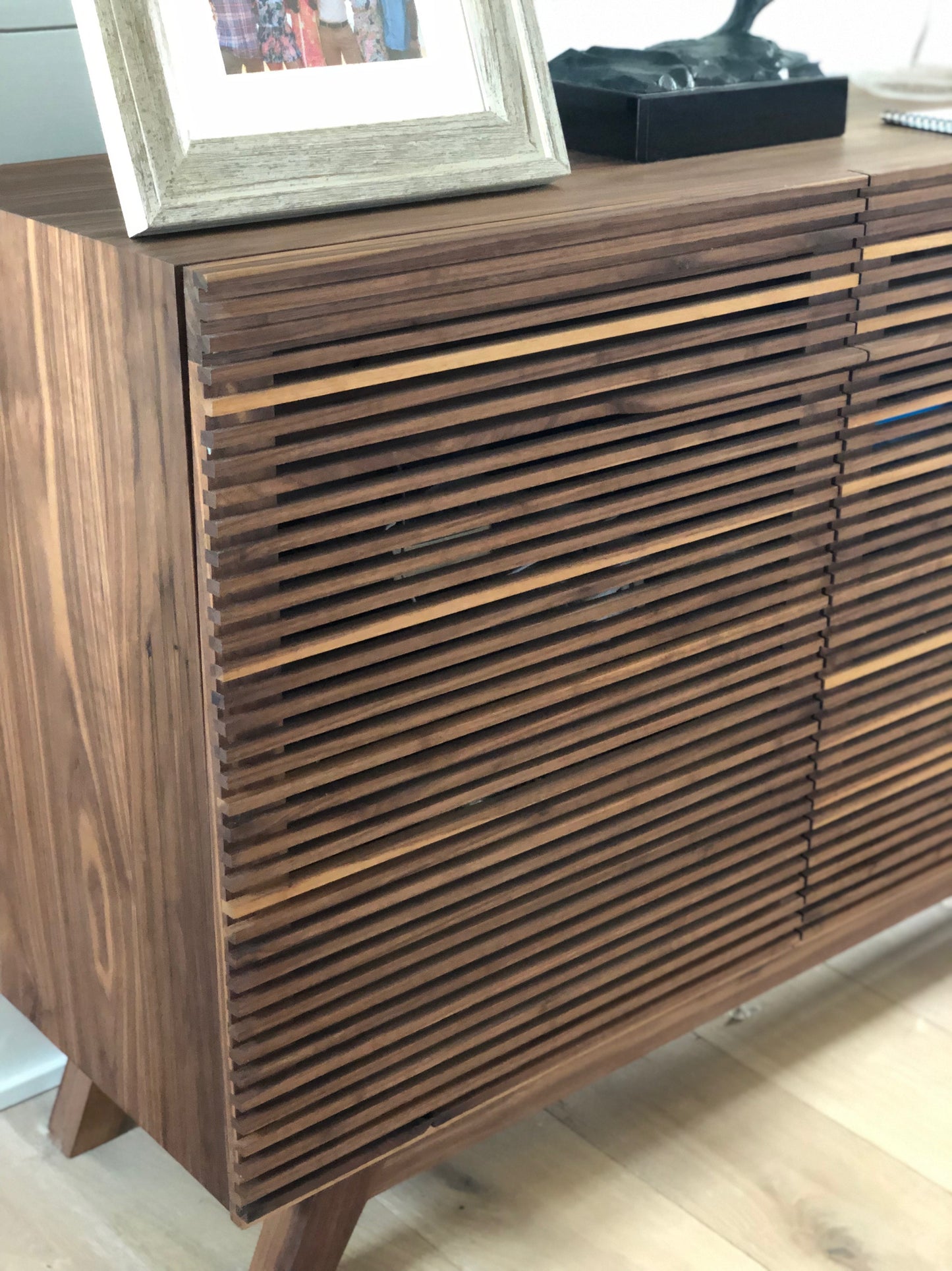 Custom wood furniture. White Oak. Custom Furniture made in Georgia. Woodbee Woodworks. Woodworker. Table. Coffee Table. Night stand. Desk. Dresser. Stool. Bench. Media Cabinet. Bar Cabinet. Bed Frame. Interior Design. Record Cabinet