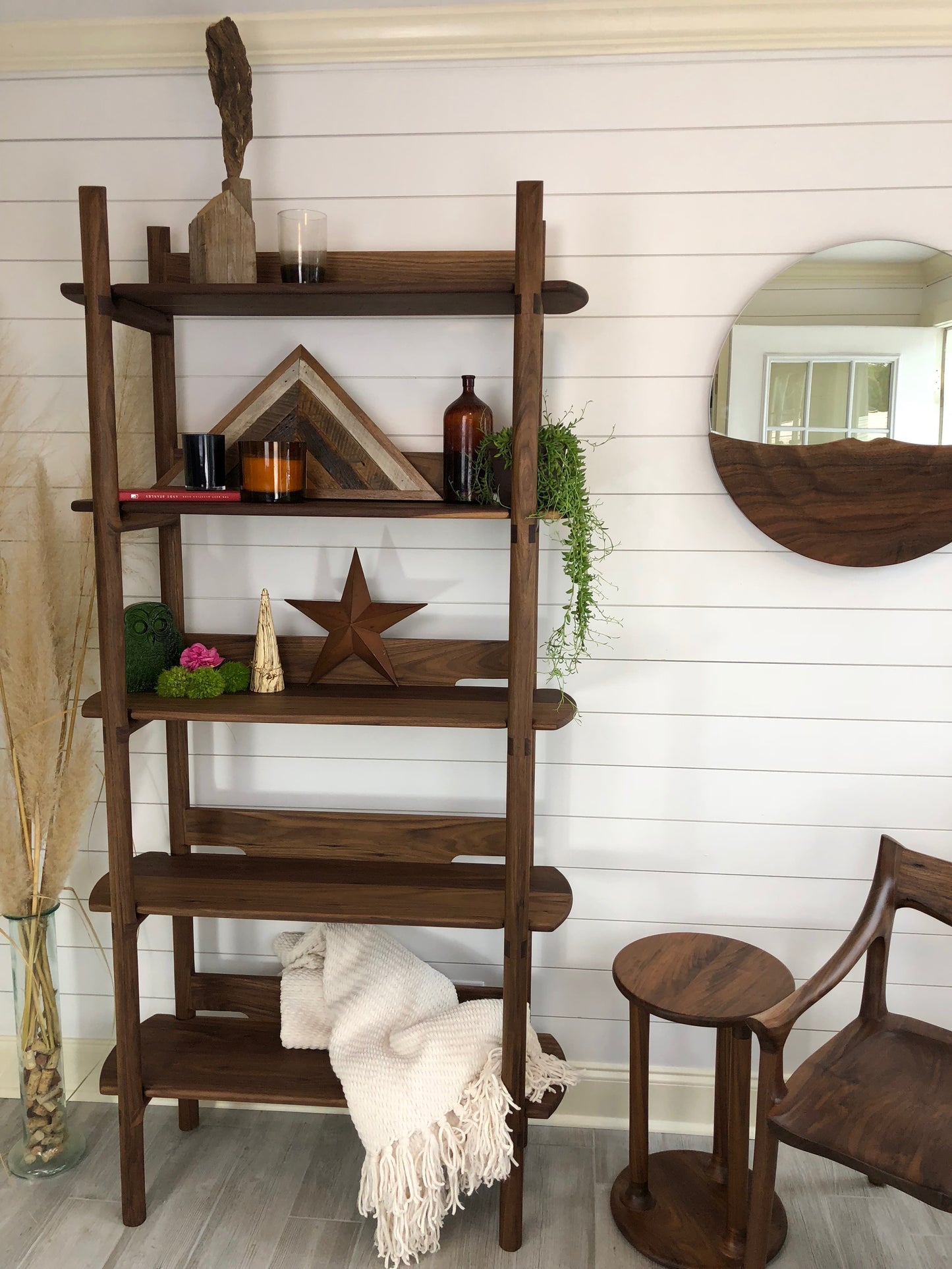 Custom wood furniture. White Oak. Custom Furniture made in Georgia. Woodbee Woodworks. Woodworker. Table. Coffee Table. Night stand. Desk. Dresser. Stool. Bench. Media Cabinet. Bar Cabinet. Bed Frame. Interior Design. Record Cabinet