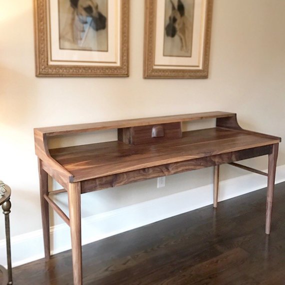 Custom wood furniture. White Oak. Custom Furniture made in Georgia. Woodbee Woodworks. Woodworker. Table. Coffee Table. Night stand. Desk. Dresser. Stool. Bench. Media Cabinet. Bar Cabinet. Bed Frame. Interior Design. Record Cabinet
