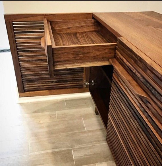 Custom wood furniture. White Oak. Custom Furniture made in Georgia. Woodbee Woodworks. Woodworker. Table. Coffee Table. Night stand. Desk. Dresser. Stool. Bench. Media Cabinet. Bar Cabinet. Bed Frame. Interior Design. Record Cabinet