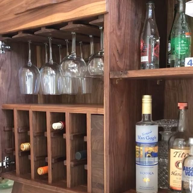 Closed best sale bar cabinet